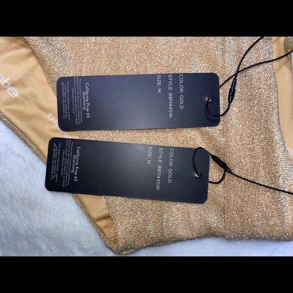 Bebe Gold Bikini Set - Picture 4 of 4